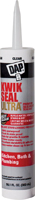 DAP KWIK SEAL ULTRA 18898 Siliconized Sealant, Clear, 0 to 170 deg F, 10.1