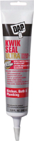 DAP KWIK SEAL ULTRA 18914 Siliconized Sealant, White, 0 to 150 deg F, 5.5 oz