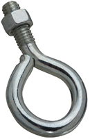 National Hardware N221-259 Eye Bolt, 3/8-16 Thread, 1 in L Thread, 1 in ID