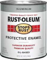 RUST-OLEUM STOPS RUST 7715502 Protective Enamel, Metallic, 1 qt Can