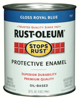 RUST-OLEUM STOPS RUST 7727502 Protective Enamel, Gloss, Royal Blue, 1 qt Can