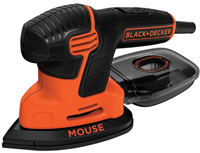 Black+Decker Mouse BDEMS600 Detail Sander, Orange