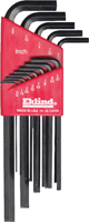 Eklind 10213 Hex Key Set, 13-Piece, Steel, Black