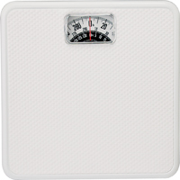 Taylor 20005014T Bathroom Scale, 300 lb Capacity, Analog Display, White,