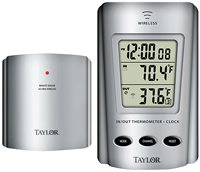 Taylor 1730 Wireless Thermometer, Digital, 32 to 122 deg F