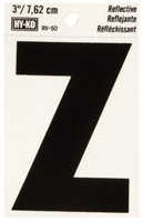 HY-KO RV-50/Z Reflective Letter; Character: Z; 3 in H Character; Black