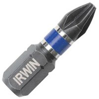 IRWIN 1837324 Power Bit, #1 Drive, Phillips Drive, 1/4 in Shank, Hex Shank,