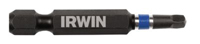 IRWIN 1837476 Power Bit, #2 Drive, Square Recess Drive, 1/4 in Shank, Hex