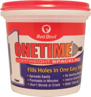 Red Devil 0544 Spackling Compound White, White, 1 qt Tub