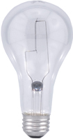 Sylvania 15476 General-Purpose Incandescent Lamp, 200 W, A21 Lamp, Medium
