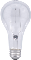 Sylvania 15476 General-Purpose Incandescent Lamp, 200 W, A21 Lamp, Medium