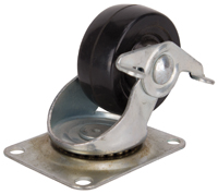 ProSource JC-H11 Swivel Caster, 3 in Dia Wheel, 1-1/4 in W Wheel, Rubber