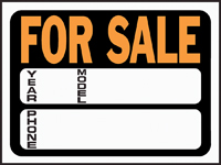 HY-KO Hy-Glo Series 3031 Identification Sign, For Sale, Fluorescent Orange