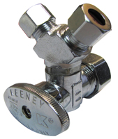 Plumb Pak PP2903VLF Stop Valve, 5/8 x 3/8 x 3/8 in Connection, Compression