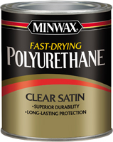 Minwax 63010444 Polyurethane Paint, Liquid, Clear, 1 qt, Can