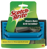 Scotch-Brite 7721 Grill Scrubber; 6 in L; 4 in W; Brown