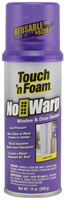 Touch 'n Foam No Warp 7565004000 Window and Door Sealant, Foam, White, 12 oz