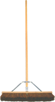 BIRDWELL 5024-4 Contractor Push Broom, 3 in L Trim, Natural Palmyra Fiber