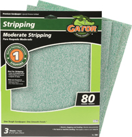 Gator 7261 Sanding Sheet, 11 in L, 9 in W, 80 Grit, Medium, Aluminum Oxide