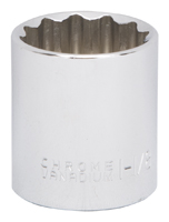 Vulcan MT6521736 Drive Socket, 1-1/8 in Socket, 1/2 in Drive, 12-Point,