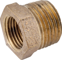 Anderson Metals 738110-0806 Reducing Pipe Bushing, 1/2 x 3/8 in, Male x