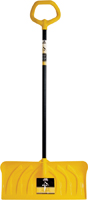 TRUE TEMPER 1635000 Snow Pusher, 24 in W Blade, Poly Blade, Steel Handle