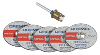 DREMEL EZ Lock EZ406-02 Starter Kit, 1-1/2 in Dia