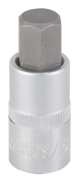 Vulcan 3506012213 Fractional Hex Bit Socket, Chrome, 2-1/2 in OAL