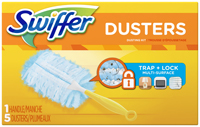 Swiffer 11804 Duster Starter Kit, Fiber Head, Plastic Handle, 6 in L Handle