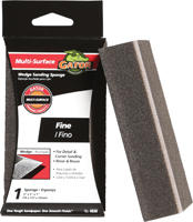 Gator 4638 Sanding Sponge, 5 in L, 2-1/2 in W, Fine, Aluminum Oxide Abrasive