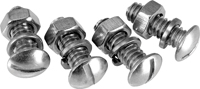 GENUINE VICTOR 22-1-45904-8 License Plate Fastener; Stainless Steel