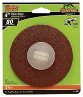 Gator 3061 Fiber Disc; 4 in Dia; 80 Grit; Medium; Aluminum Oxide Abrasive;