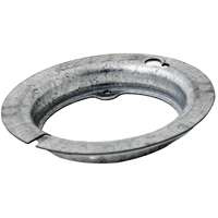 RACO 727 Electrical Box Cover, 4 in L, 4 in W, Octagonal, Galvanized Steel,