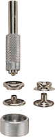 GENERAL 1265 Snap Fastener Kit, Solid Brass, Nickel