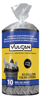 Vulcan FG-03812-06 10CT Contractor Bag, 42 gal Capacity, Tie Closure, Poly,