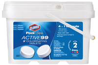 Clorox Pool & Spa Active99 Series 22405CLX Chlorinating Tablet; Solid;