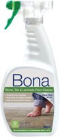 Bona WM700059002 Floor Cleaner, 36 oz Bottle, Liquid, Fresh, Light Turquoise