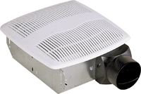 Air King AS50 Exhaust Fan, 7-1/4 in L, 7-1/4 in W, 0.9 A, 120 V, 1-Speed, 50