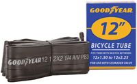 KENT 91073 Bicycle Tube, Butyl Rubber, Black, For: 12 x 1-1/2 to 2-1/4 in W