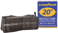 KENT 91077 Bicycle Tube, Butyl Rubber, Black, For: 20 x 1-3/4 to 2-1/8 in W