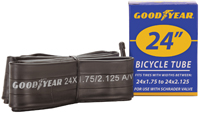 KENT 91078 Bicycle Tube, Butyl Rubber, Black, For: 24 x 1-3/4 in to 2-1/8 in