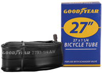 KENT 91081 Bicycle Tube, Butyl Rubber, Black, For: 27 x 1-1/4 in W Bicycle