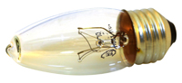 Sylvania 13332 Decorative Double Life Incandescent Lamp, 40 W, 120 V, B10,