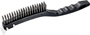 ProSource SJ3133-S Wire Brush with Scraper, Long Handle, Steel Bristle