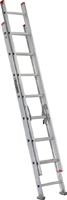 Louisville L-2324-16 Extension Ladder, 193 in H Reach, 200 lb, 1-1/2 in D