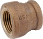 Anderson Metals 738119-0602 Reducing Pipe Coupling, 3/8 x 1/8 in, FIPT,