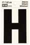 HY-KO RV-50/H Reflective Letter; Character: H; 3 in H Character; Black