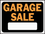 HY-KO Hy-Glo 3023 Identification Sign; Garage Sale; Fluorescent Orange