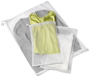 Honey-Can-Do LBG-01148 Mesh Wash Bag Kit; Drawstring Closure; Fabric; White