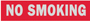 HY-KO 426 Princess Sign; Rectangular; NO SMOKING; Silver Legend; Red